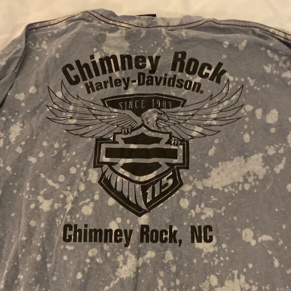 Harley-Davidson Distressed Graphic Tee Chimney Rock NC - Picture 7 of 8